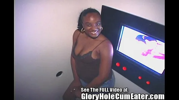 HD 18 Year Old Ebony Girl Sucks, Fucks, & Swallows In The Gloryhole drive Tube