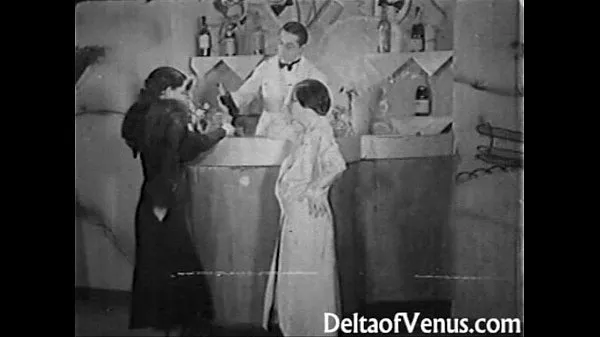 Trubka pohonu HD Authentic Vintage Porn 1930s - FFM Threesome