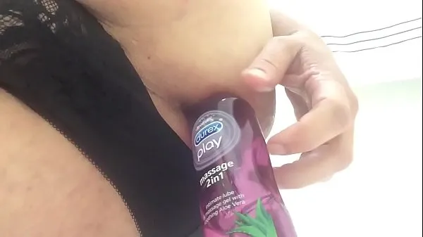 HD Anal pleasure from deodorant can and lube ổ đĩa ống