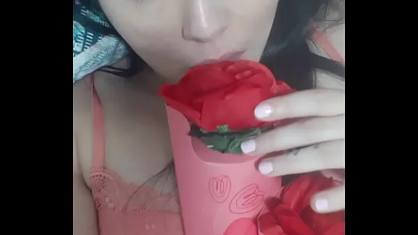 HD Mimi putting a rose in your ass drive Tube