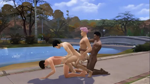 HD The Sims - Gay Orgy Outdoors - Channel Intro drive Tube