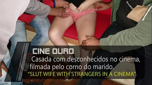 HD Slut Wife with strangers in a movie theater, the cuckold recordes while is humiliated by her - Cristina Almeidaaseman putki