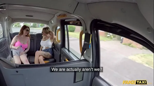 Trubka pohonu HD Fake Taxi Real outdoor rough sex threesome with British MILFS