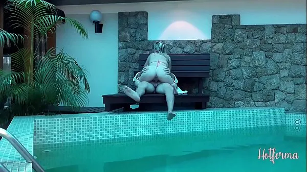 HD Boss invites maid to the pool but couldn't resist the hot drive Tube