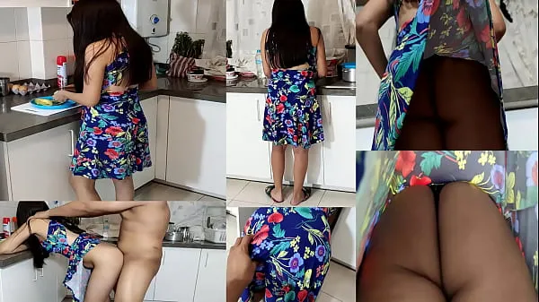 Tubo di azionamento non vuole dire alla mamma che mi hai scopato mentre cucinavo - Il patrigno Bravo approfitta della figliastra in cucina - SEE FULL VIDEO HD