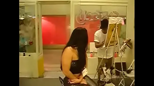 HD Monica Santhiago Porn Actress being Painted by the Painter The payment method will be in the painted oneaseman putki