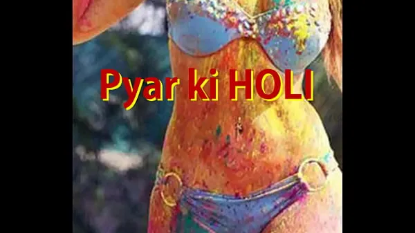 HD Die heiße indische Frau auf Holi reibt ihre großen runden Brüste mit dem großen Penis des Mannes und genießt die sexy Brüste, die die Hindi Audio Story drücken Laufwerk Tube