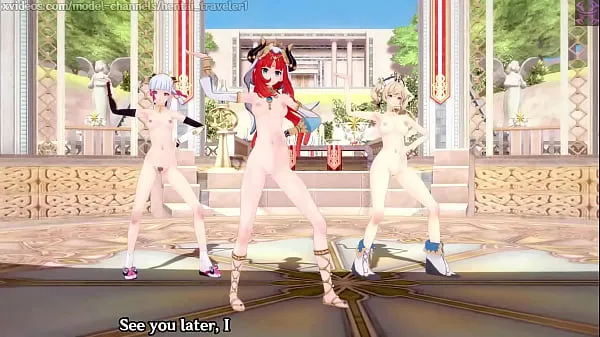 HD Genshin Impact: 【MMD】EVERGLOW - Adios REMAKE (Nilou, Ayaka, Barbara drive Tube